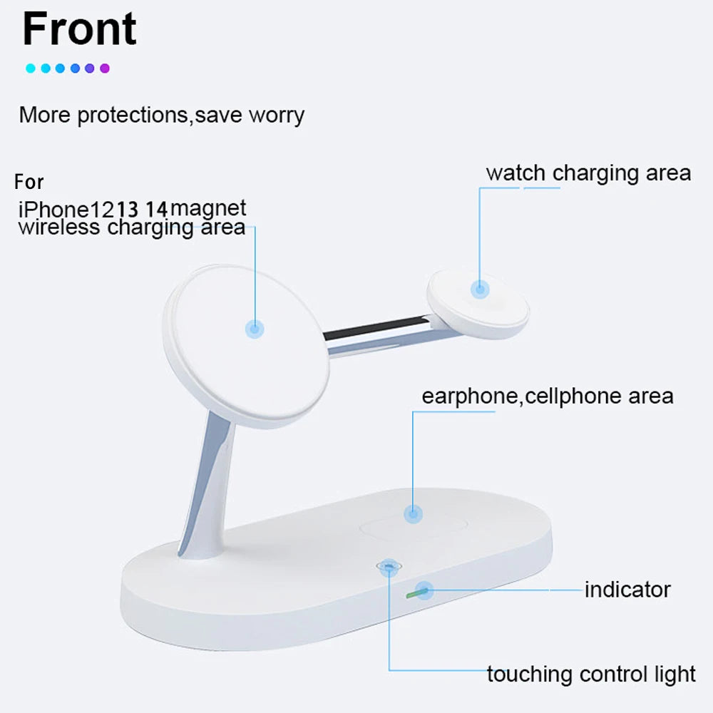 3-in-1 Wireless Fast Charging Stand – Power Up Effortlessly!