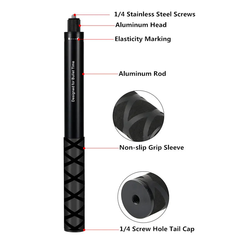 Invisible Selfie Stick for Insta360 X3/X2/X4