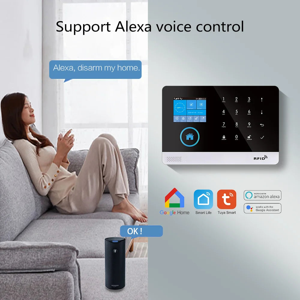 Envoza Smart Home Security Alarm System – Alexa Compatible | Motion Detection & Doorbell Function