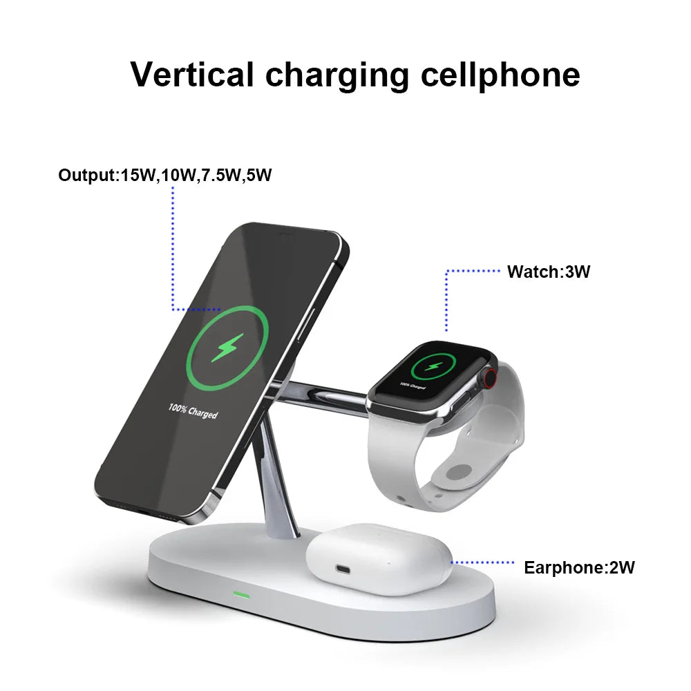 3-in-1 Wireless Fast Charging Stand – Power Up Effortlessly!