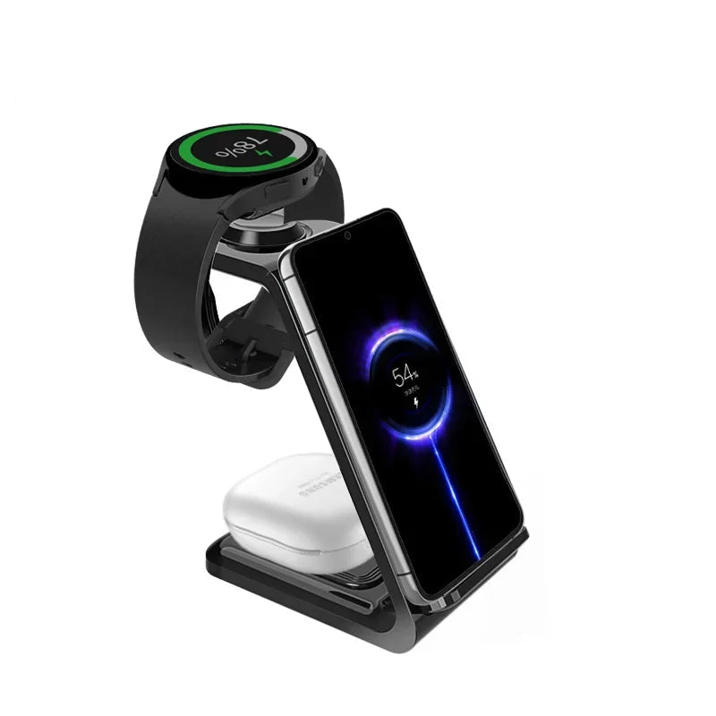 3-in-1 Wireless Fast Charging Stand – Power Up Your Devices with Ease!