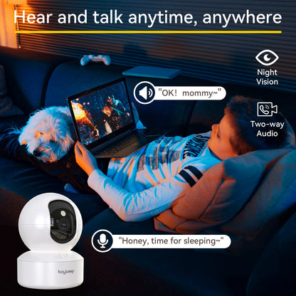 Envoza Smart 2K Pet & Baby Camera – Seamless Monitoring