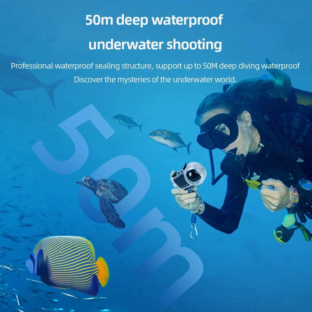 Invisible Dive Case for Insta360 X3 – Waterproof Protection Up to 50M!