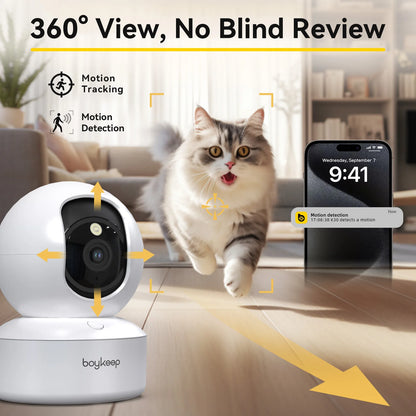 Envoza Smart 2K Pet & Baby Camera – Seamless Monitoring