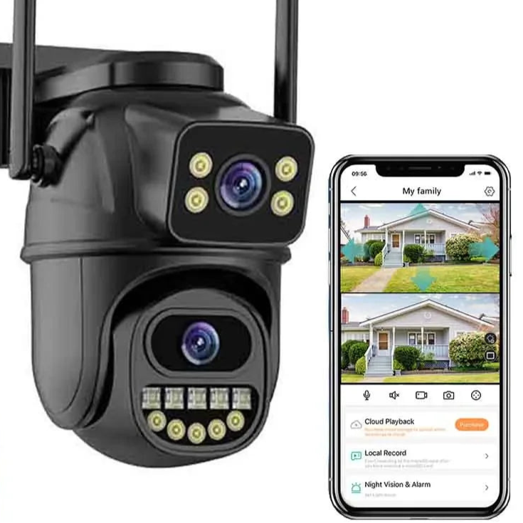 Envoza Vision 4K Pro – Smart Dual-Lens Security Camera with AI Detection & Night Vision