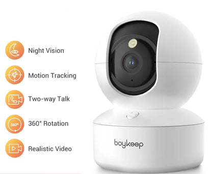 Envoza Smart 2K Pet & Baby Camera – Seamless Monitoring