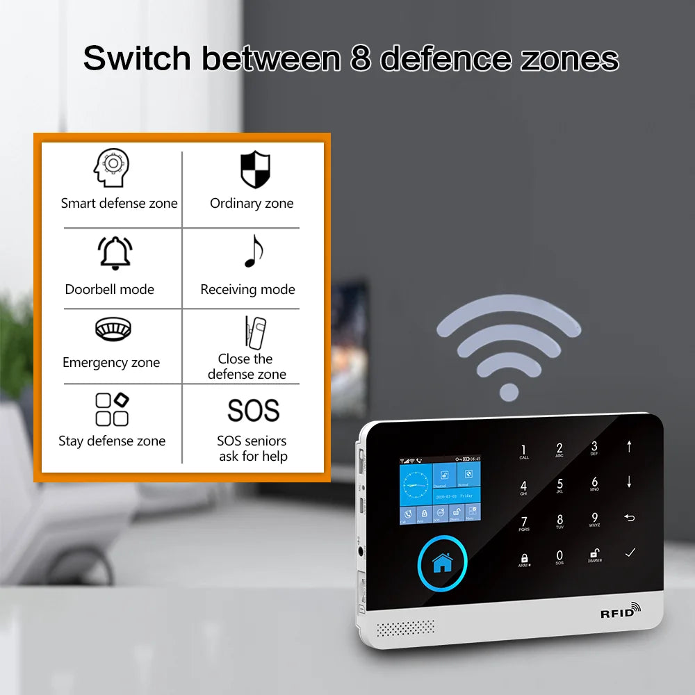 Envoza Smart Home Security Alarm System – Alexa Compatible | Motion Detection & Doorbell Function