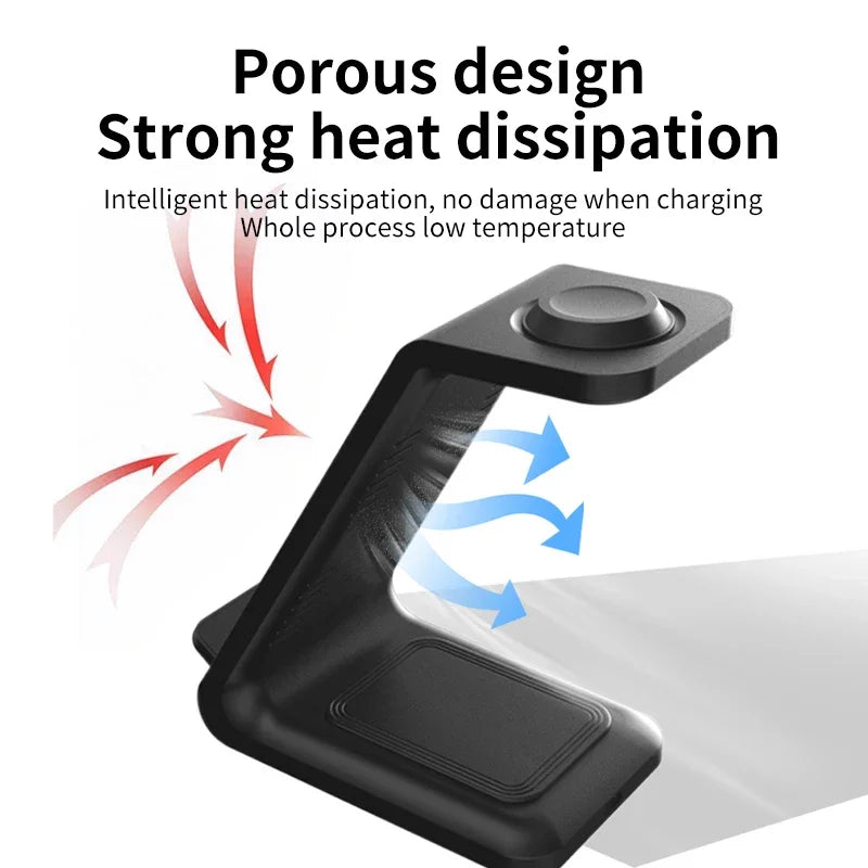 3-in-1 Wireless Fast Charging Stand – Power Up Your Devices with Ease!