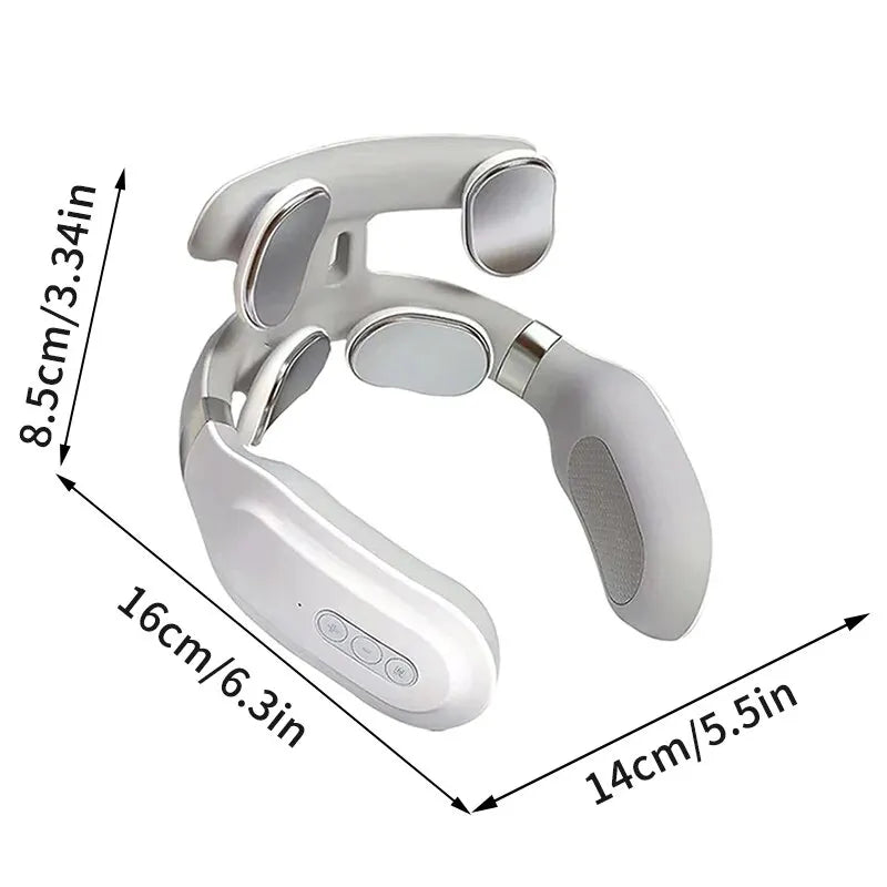 Ergonomic Neck Massager with Heat & Vibration