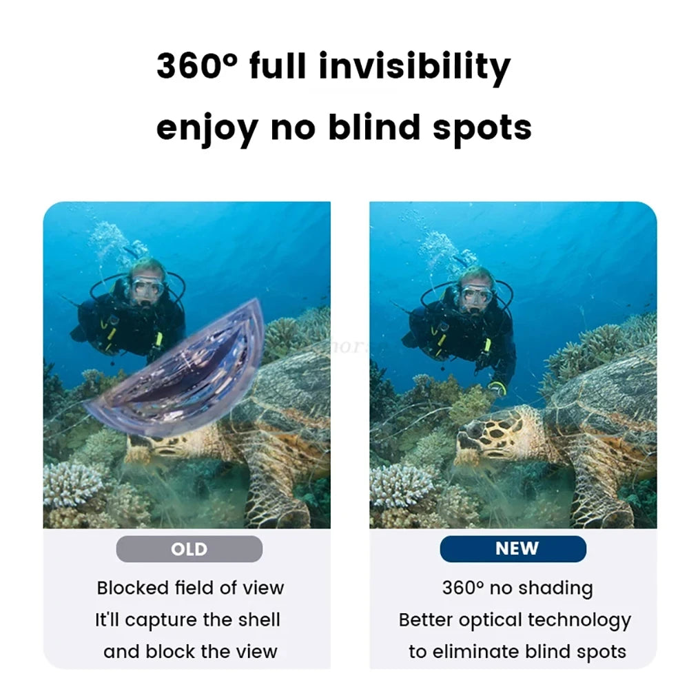 Invisible Dive Case for Insta360 X3 – Waterproof Protection Up to 50M!