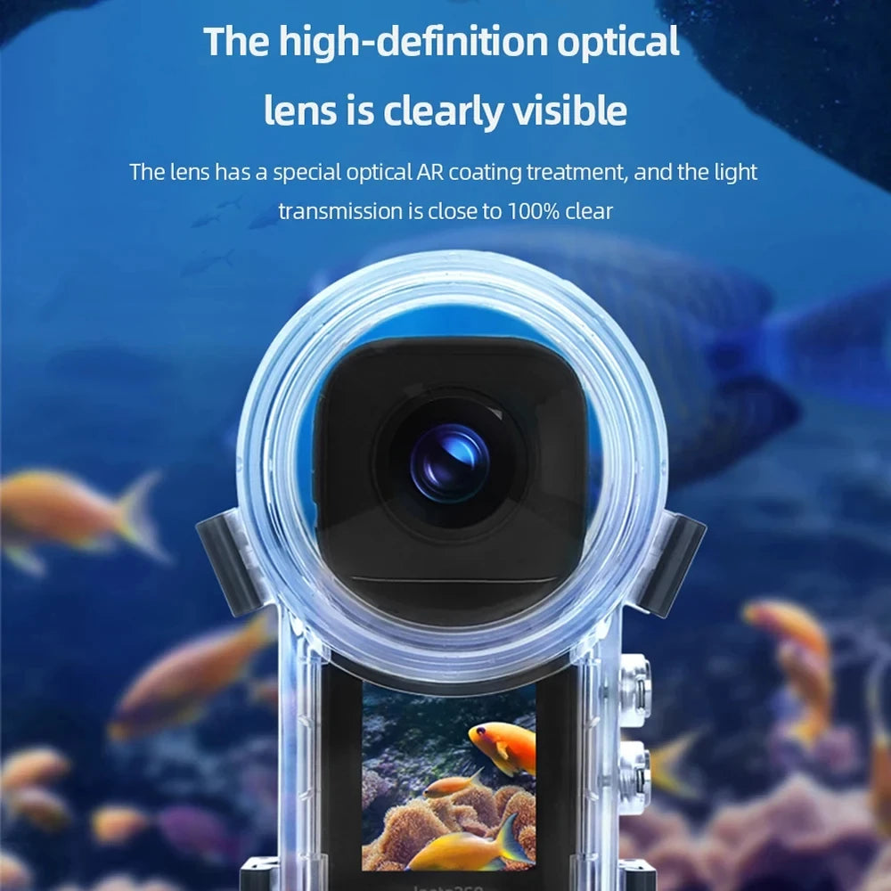 Invisible Dive Case for Insta360 X3 – Waterproof Protection Up to 50M!