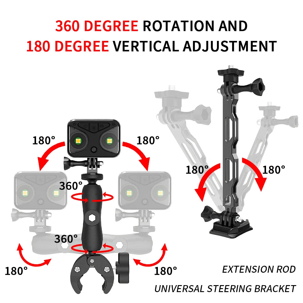 38-in-1 Motorcycle Accessories Mount Bundle Kit for Insta360