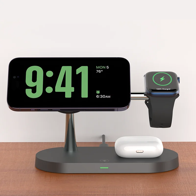 3-in-1 Wireless Fast Charging Stand – Power Up Effortlessly!
